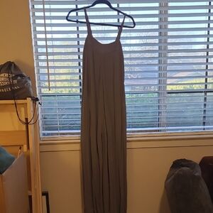 Shinestar Charcoal Sleeveless Jumpsuit